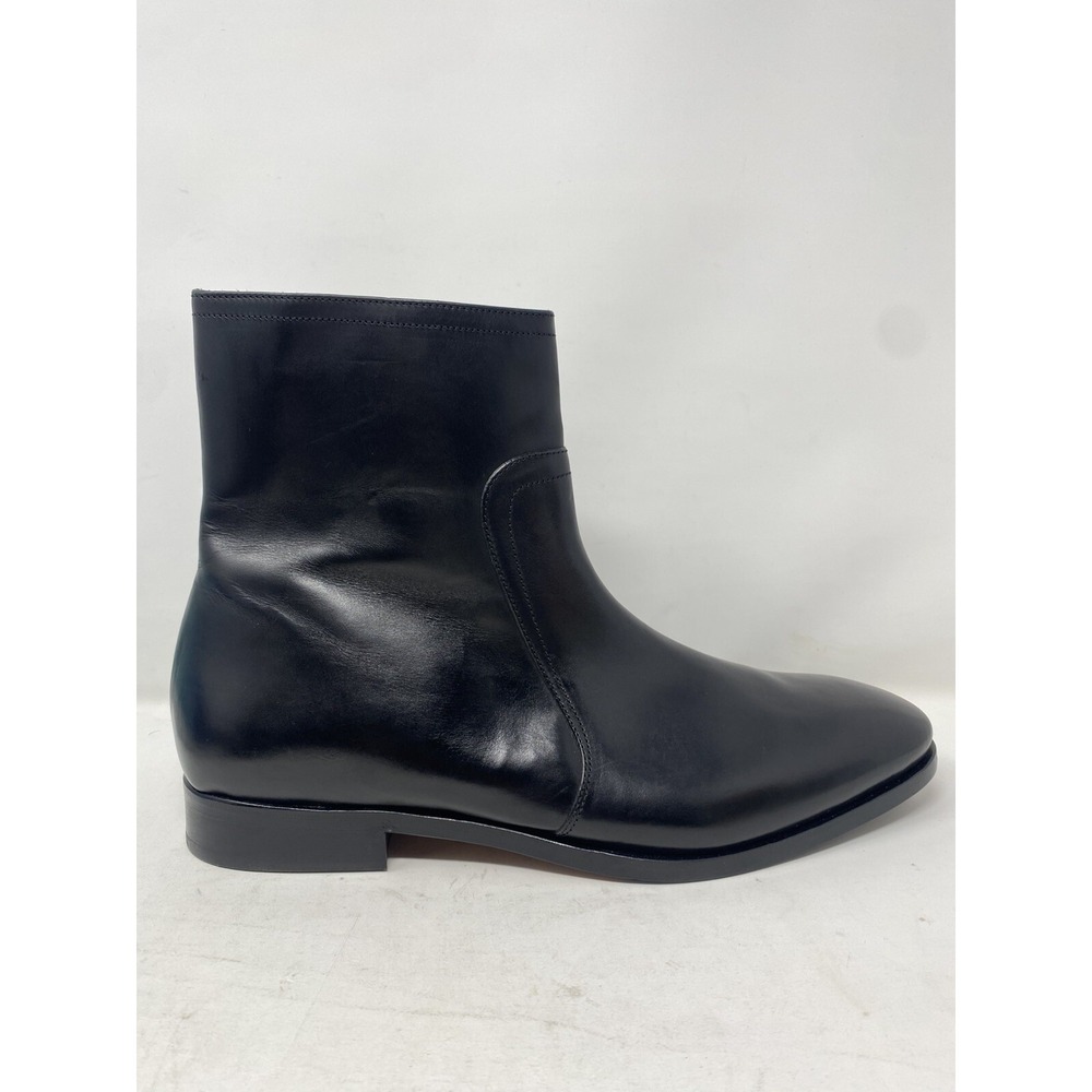 Allen Edmonds "SIENA" Black Side Zip-Up Leather Boots DISCONTINUED Men's Sz 11.5